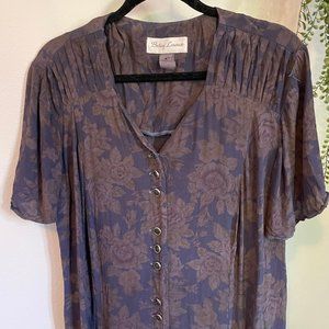 90s Grunge Floral Maxi Dress